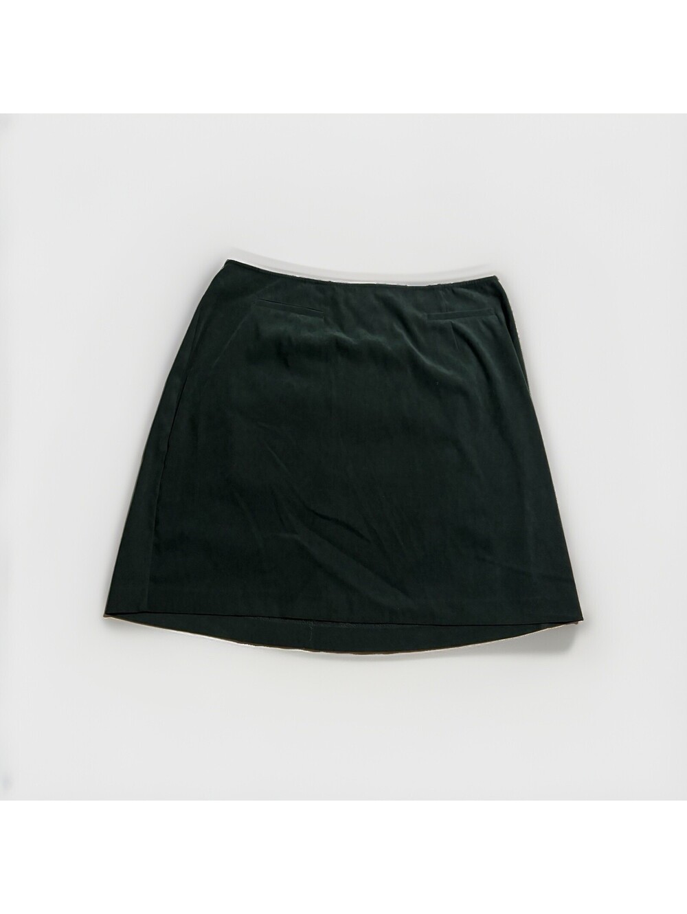 Venezia Jeans Green Faux Suede Pencil Mini Skirt Size 18